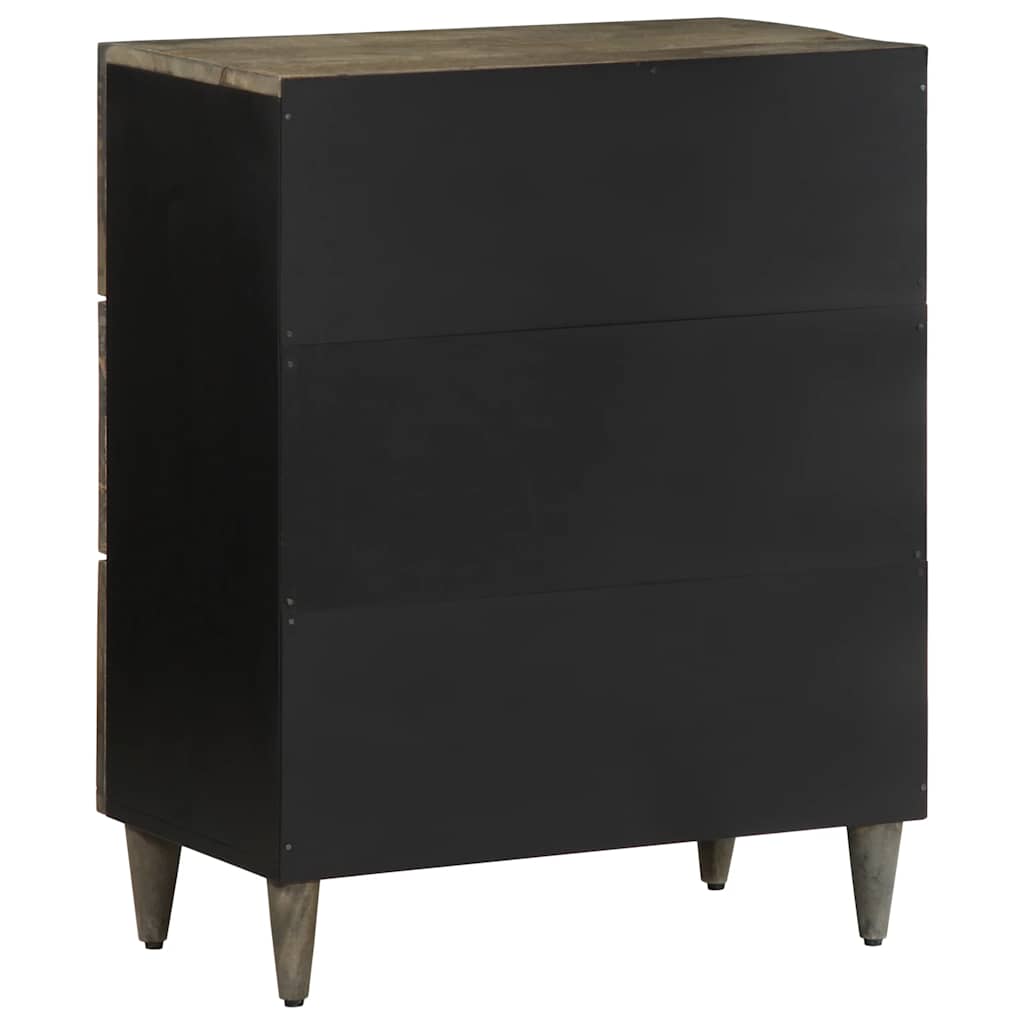 Komoda svijetlo siva 60x33,5x75 cm Puno drvo Mango