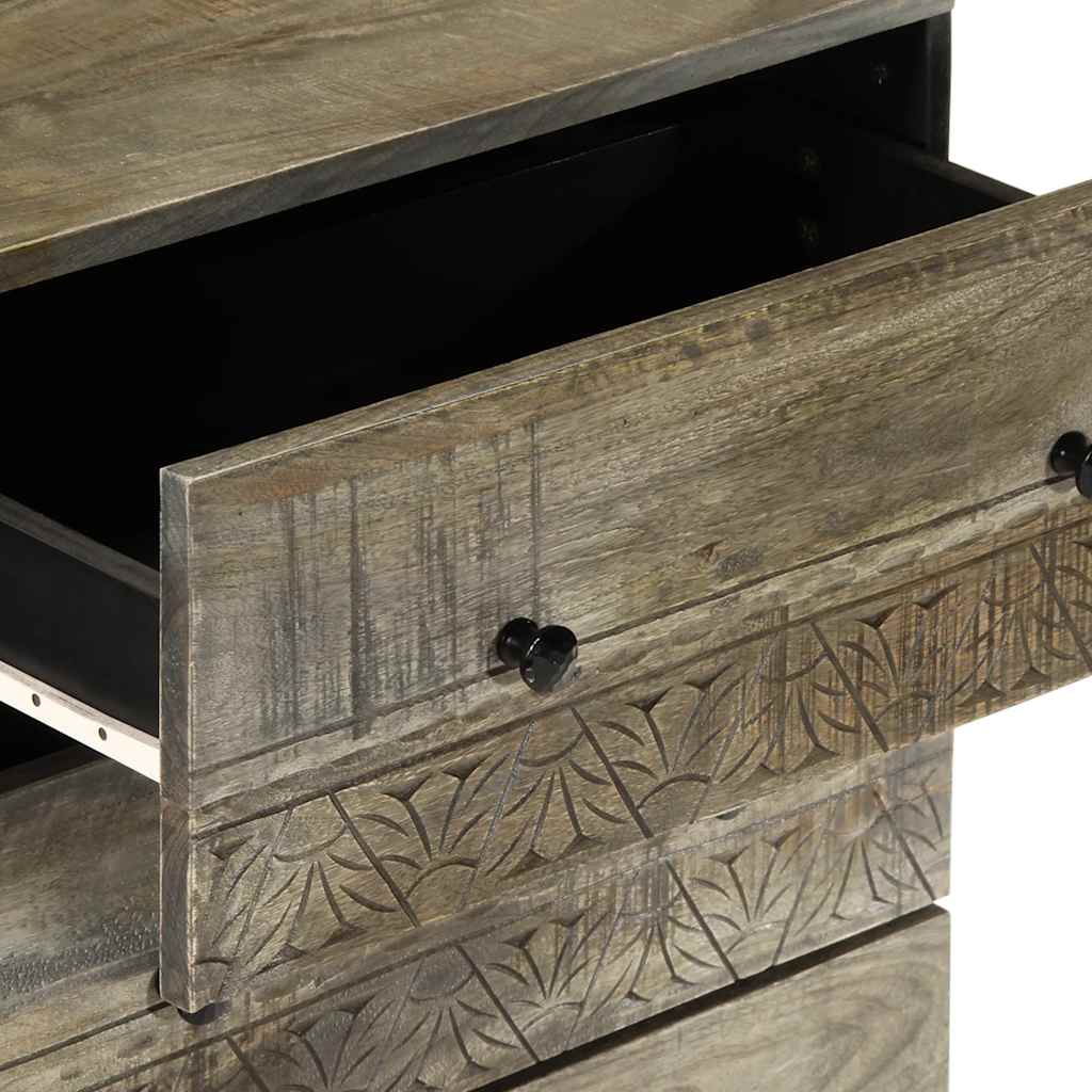 Komoda svijetlo siva 60x33,5x75 cm Puno drvo Mango