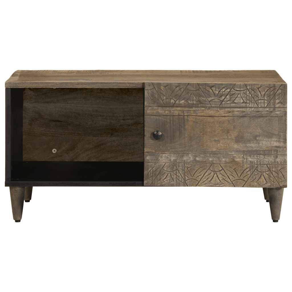 Stol za kavu svijetlo sivi 80x50x40 cm Puno drvo Mango