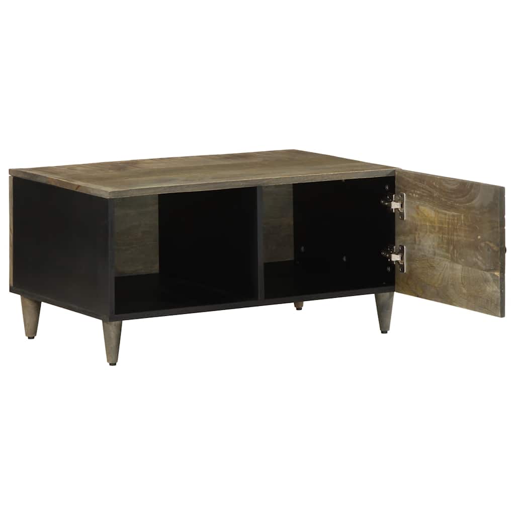 Stol za kavu svijetlo sivi 80x50x40 cm Puno drvo Mango