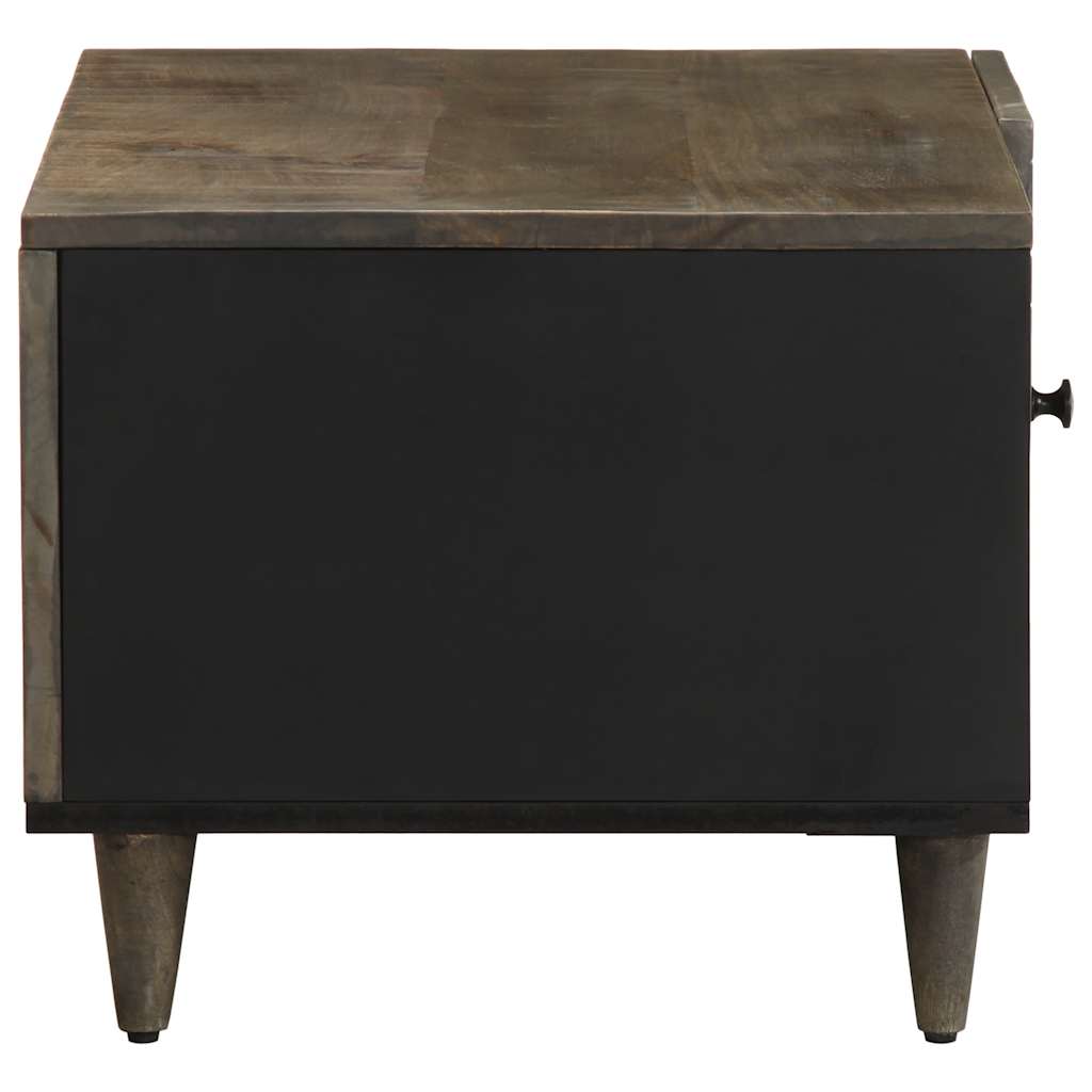 Stol za kavu svijetlo sivi 80x50x40 cm Puno drvo Mango