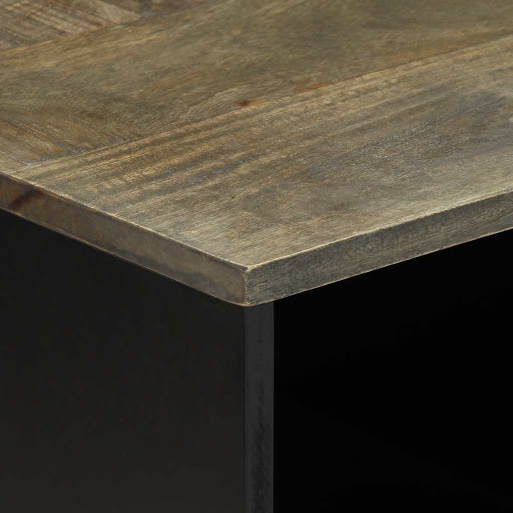 Stol za kavu svijetlo sivi 80x50x40 cm Puno drvo Mango