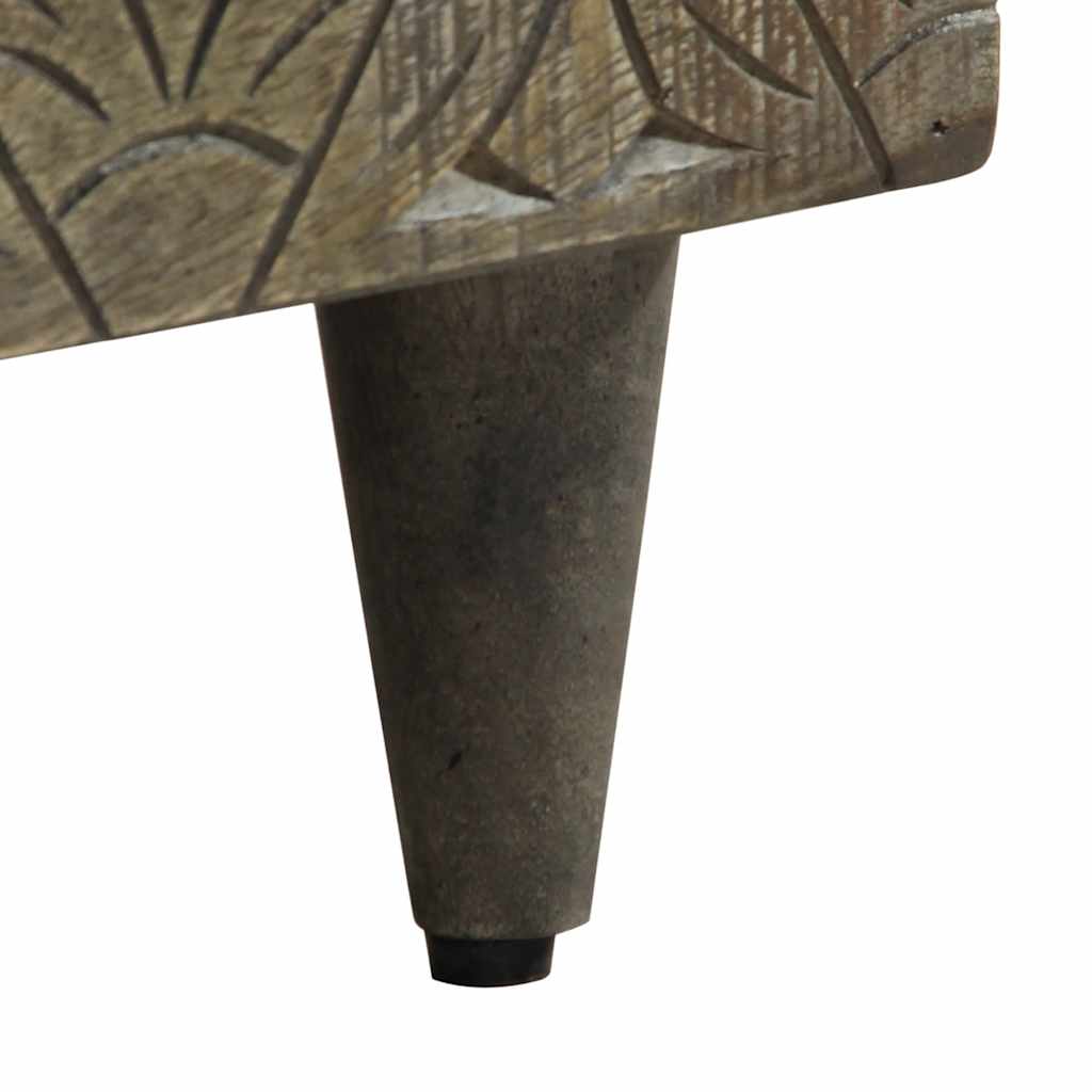 Stol za kavu svijetlo sivi 80x50x40 cm Puno drvo Mango