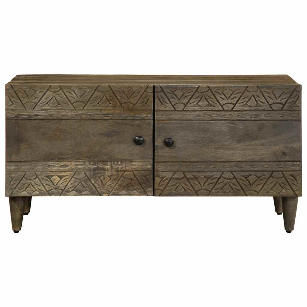 Stol za kavu svijetlo sivi 80x50x40 cm Puno drvo Mango