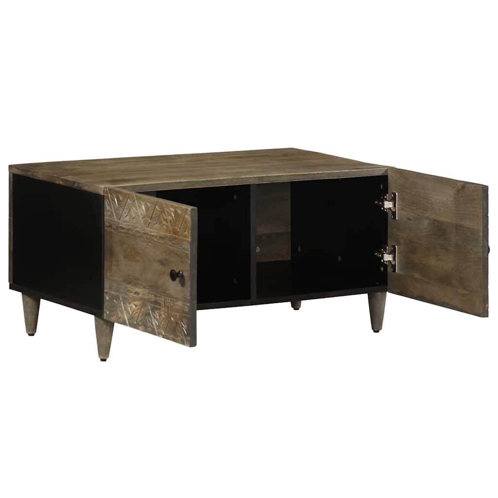 Stol za kavu svijetlo sivi 80x50x40 cm Puno drvo Mango