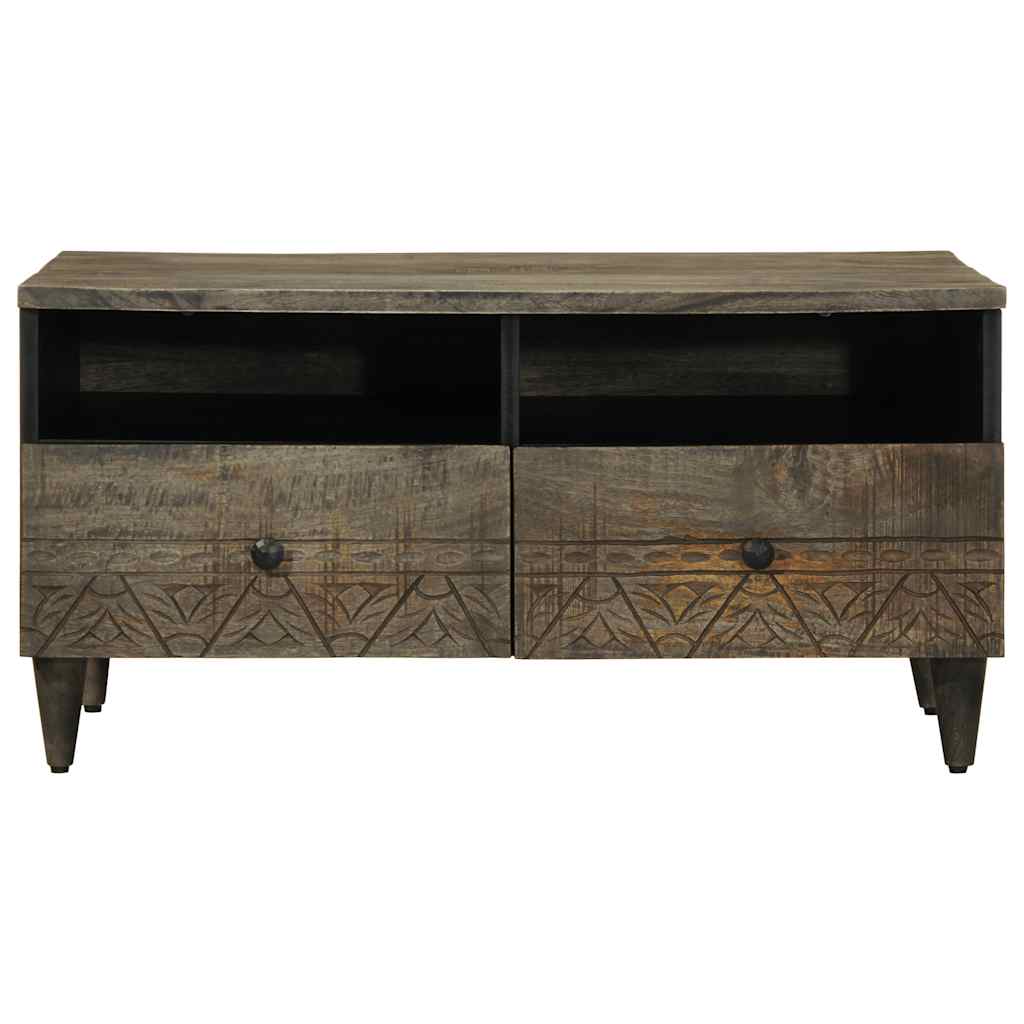 Stol za kavu svijetlo sivi 80x54x40 cm Puno drvo Mango