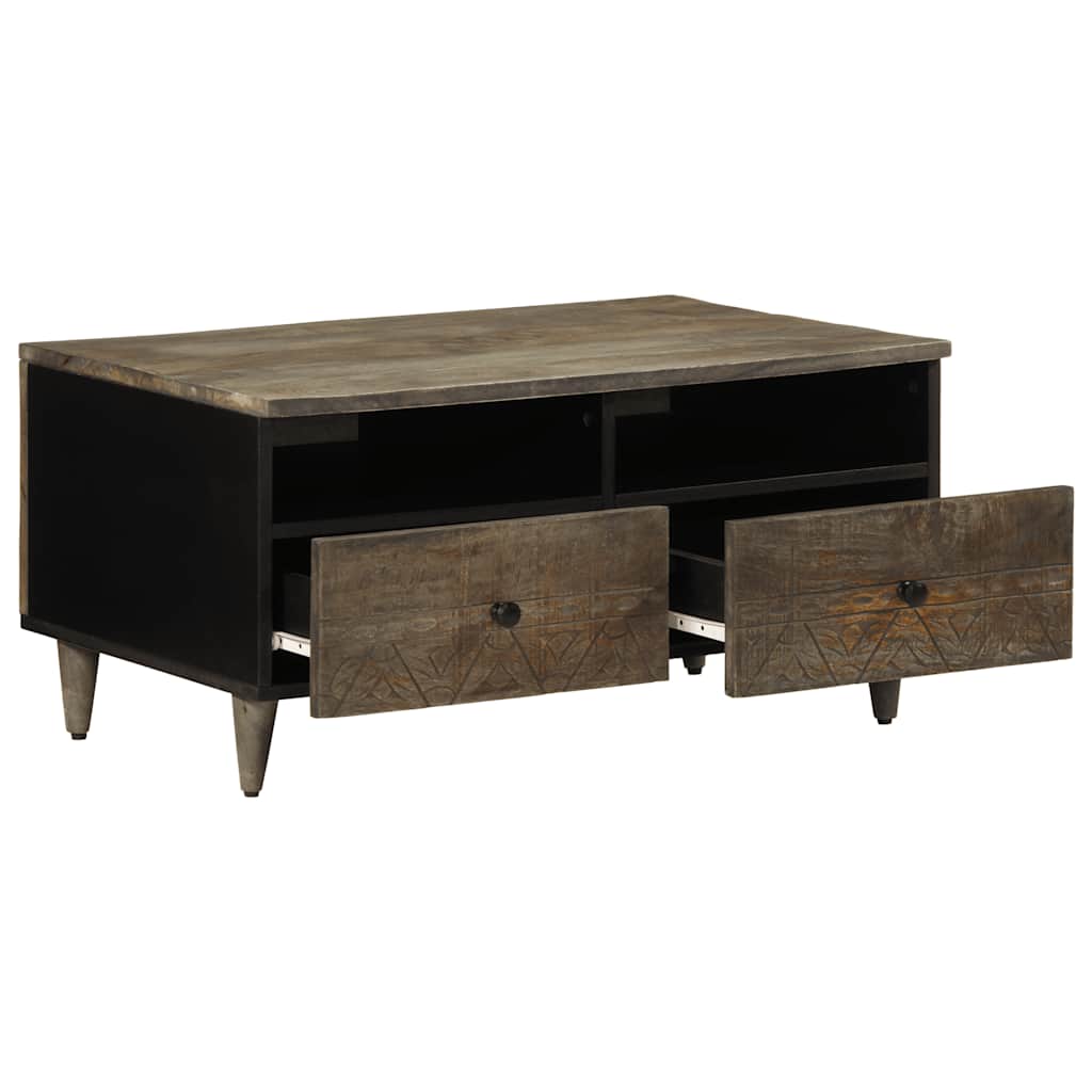 Stol za kavu svijetlo sivi 80x54x40 cm Puno drvo Mango