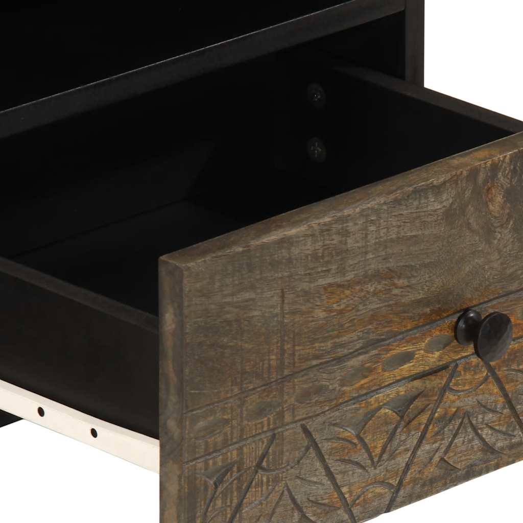 Stol za kavu svijetlo sivi 80x54x40 cm Puno drvo Mango