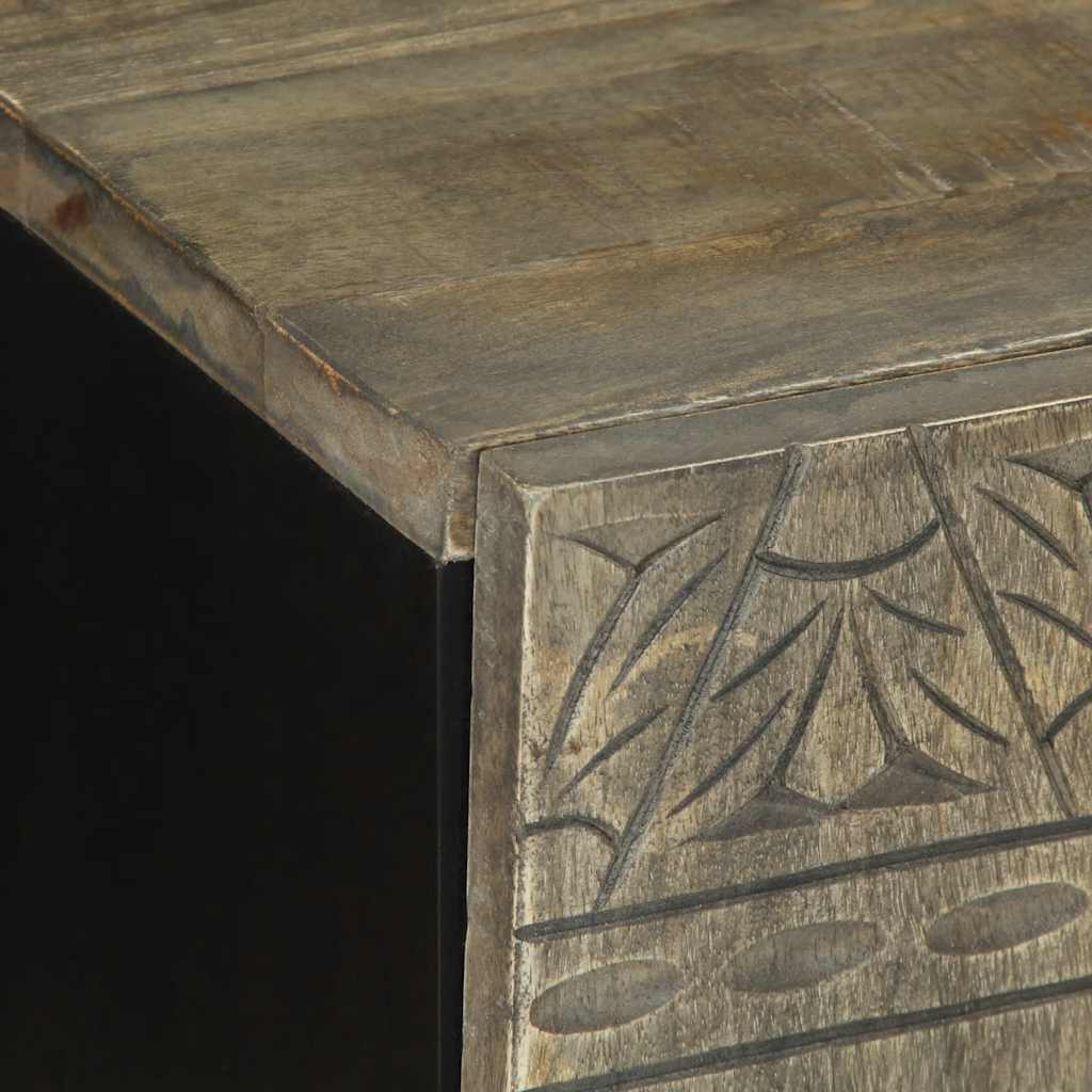 TV ormarić svijetlo sivi 105x33,5x46 cm Puno drvo Mango