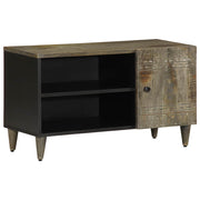 TV ormarić svijetlo sivi 80x31,5x46 cm Puno drvo Mango