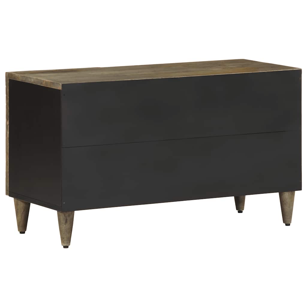 TV ormarić svijetlo sivi 80x31,5x46 cm Puno drvo Mango