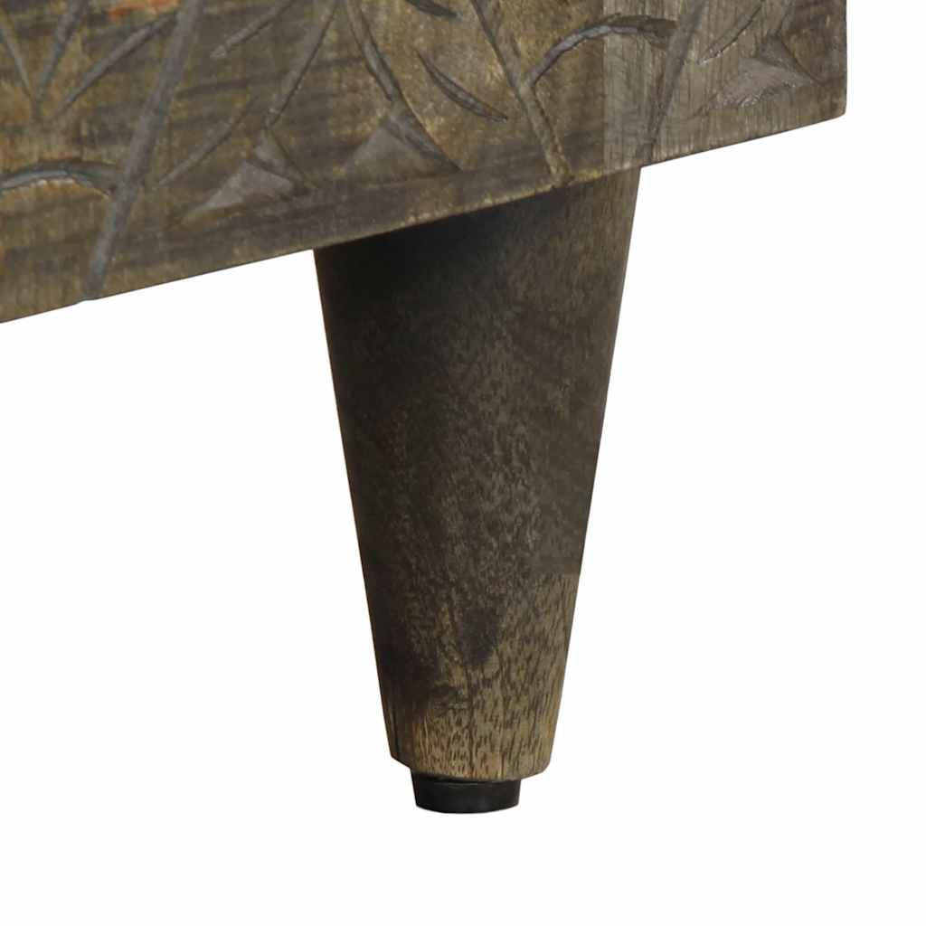 TV ormarić svijetlo sivi 80x31,5x46 cm Puno drvo Mango