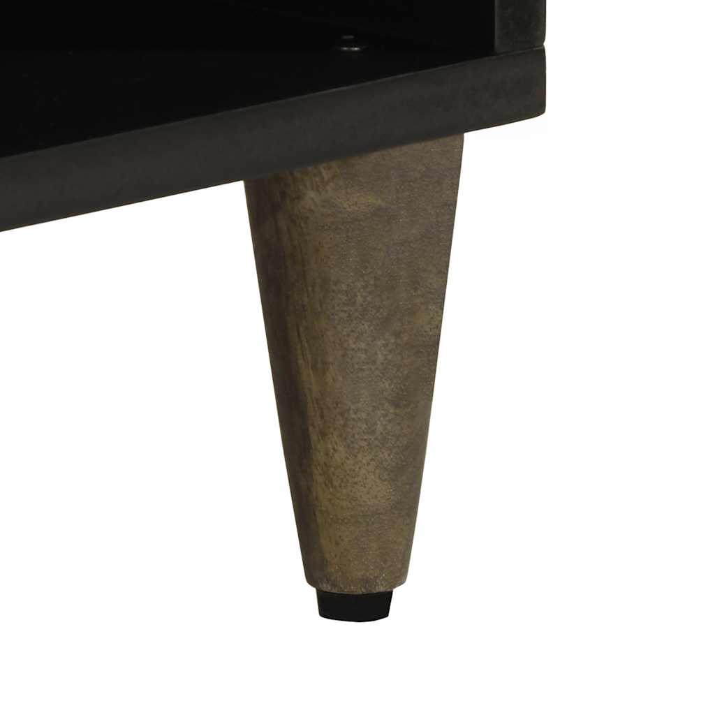 TV ormarić crni 100 x 33 x 46 cm od masivnog drva manga