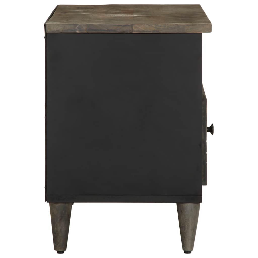TV ormarić crni 80x33x46 cm od masivnog drva manga