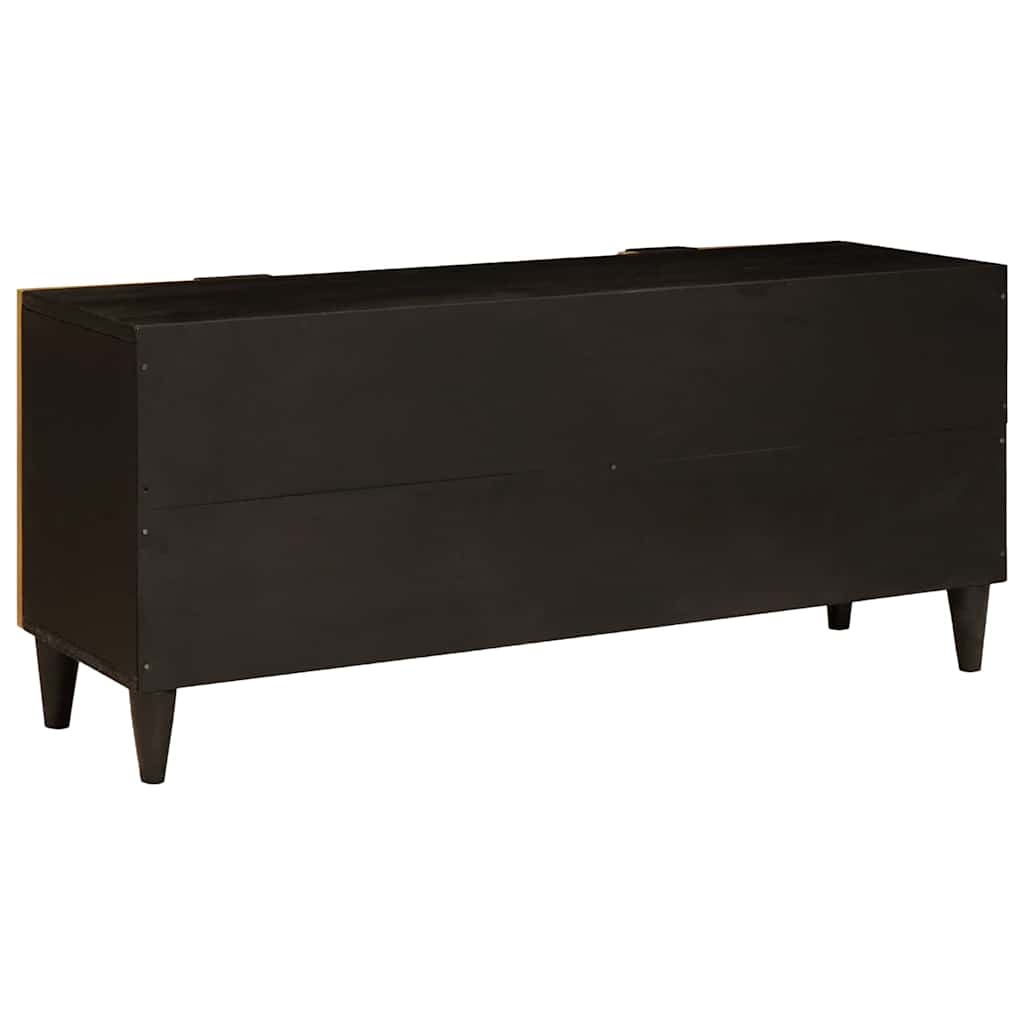 TV ormar Crna i zlatna 105 x 33 x 46 cm Konstruirano drvo
