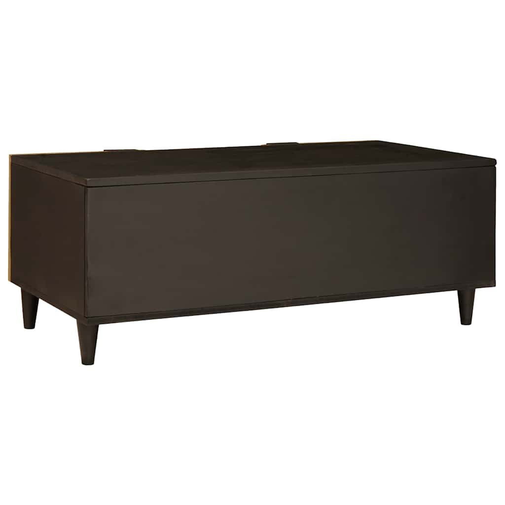 Kava Stol Crna i zlatna 100 x 54 x 40 cm Konstruirano drvo