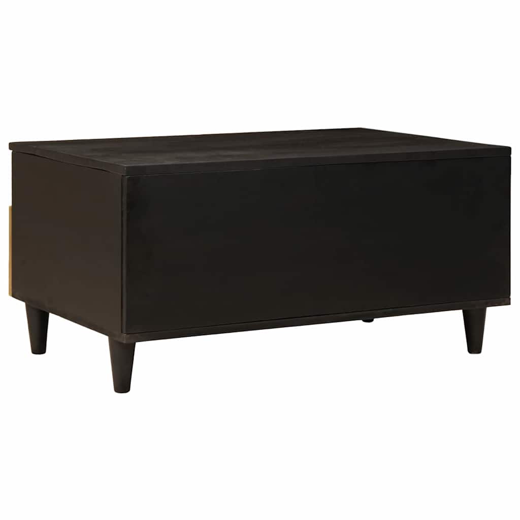 Kava Stol Crna i zlatna 40 x 33 x 46 cm Konstruirano drvo