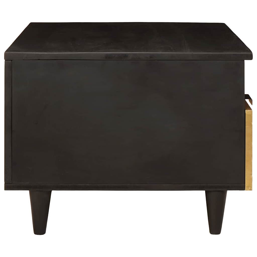 Kava Stol Crna i zlatna 40 x 33 x 46 cm Konstruirano drvo