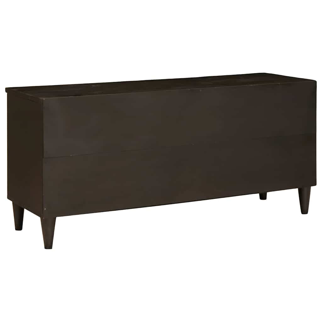 TV ormar Crna i zlatna 100 x 33 x 46 cm Konstruirano drvo