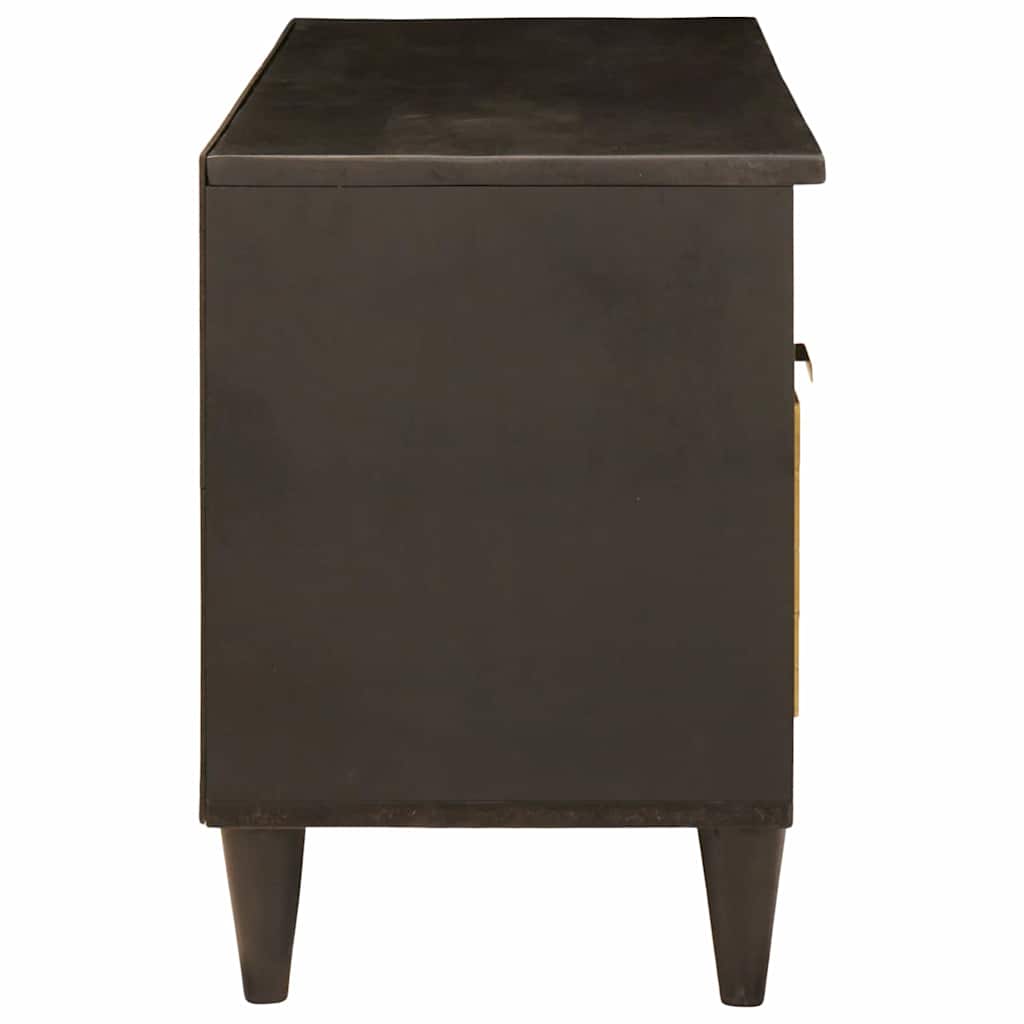 TV ormar Crna i zlatna 100 x 33 x 46 cm Konstruirano drvo