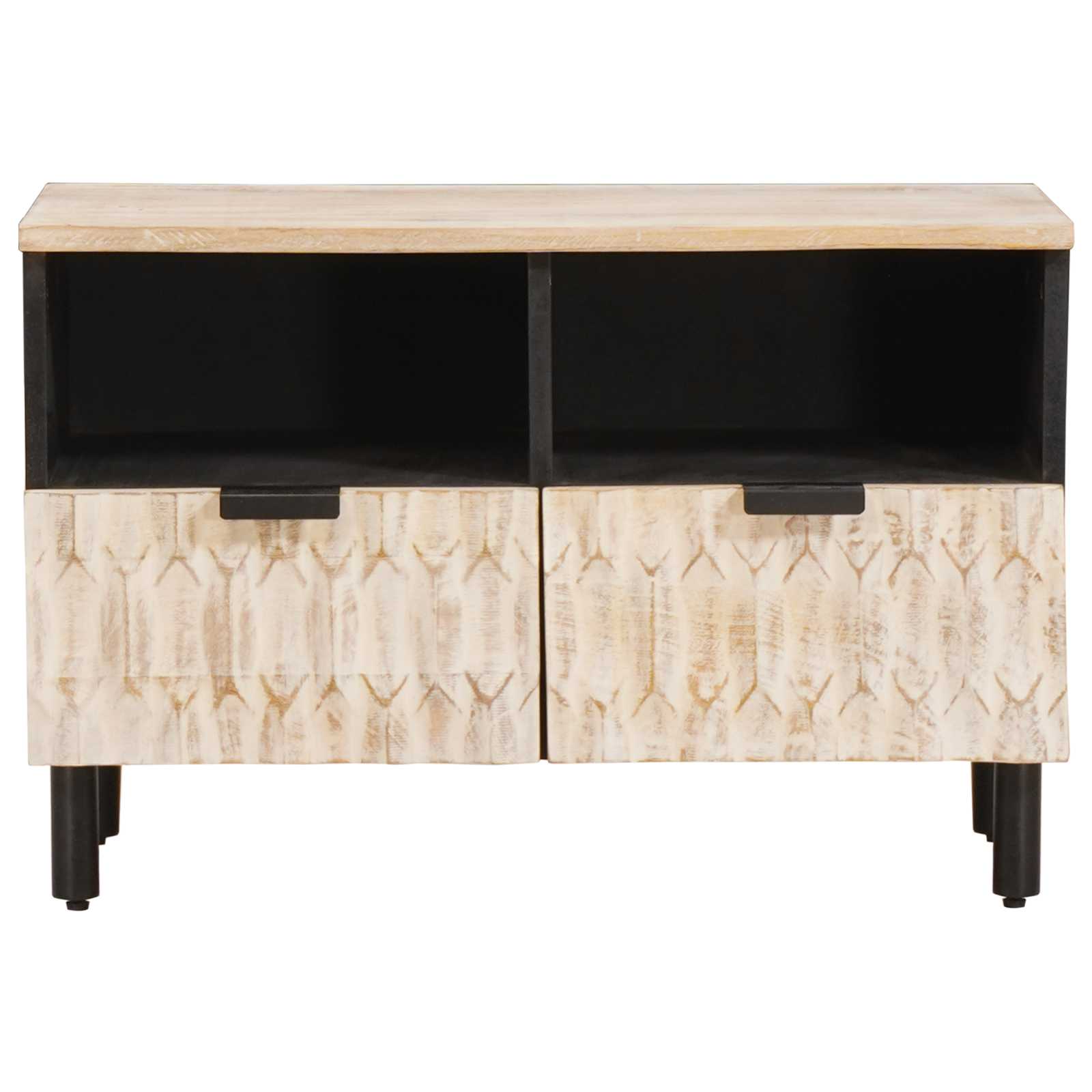 TV ormar Finš bijelog pranja 70 x 33 x 46 cm Čvrsto drvo manga