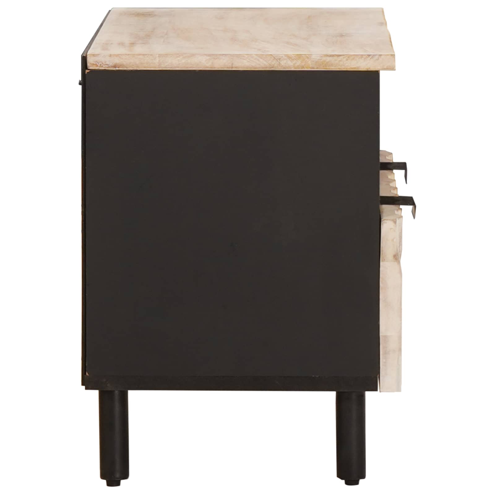 TV ormar Finš bijelog pranja 70 x 33 x 46 cm Čvrsto drvo manga