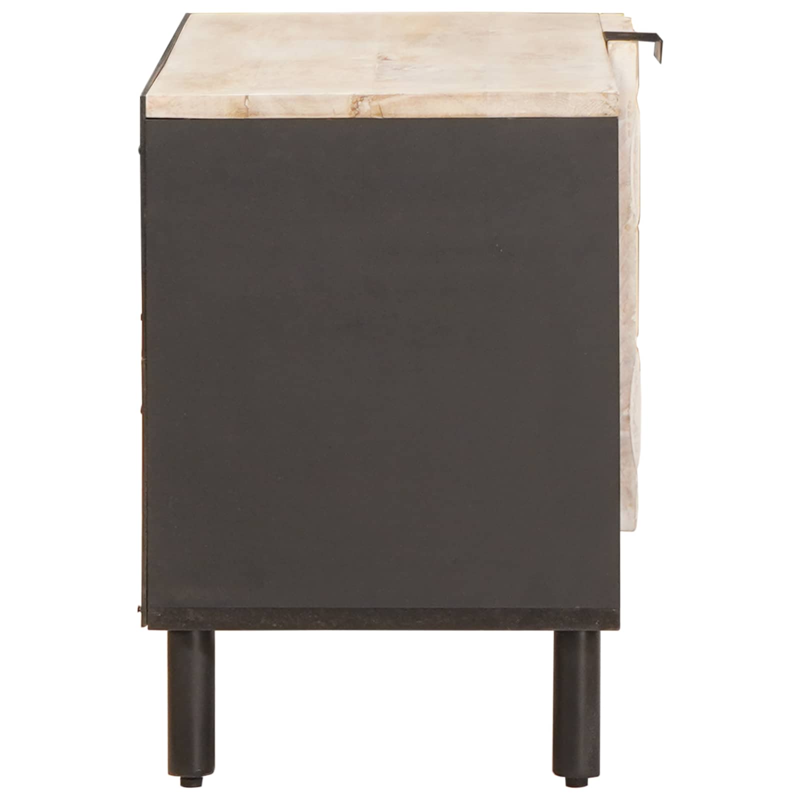 TV ormar Finš bijelog pranja 80 x 33 x 46 cm Čvrsto drvo manga