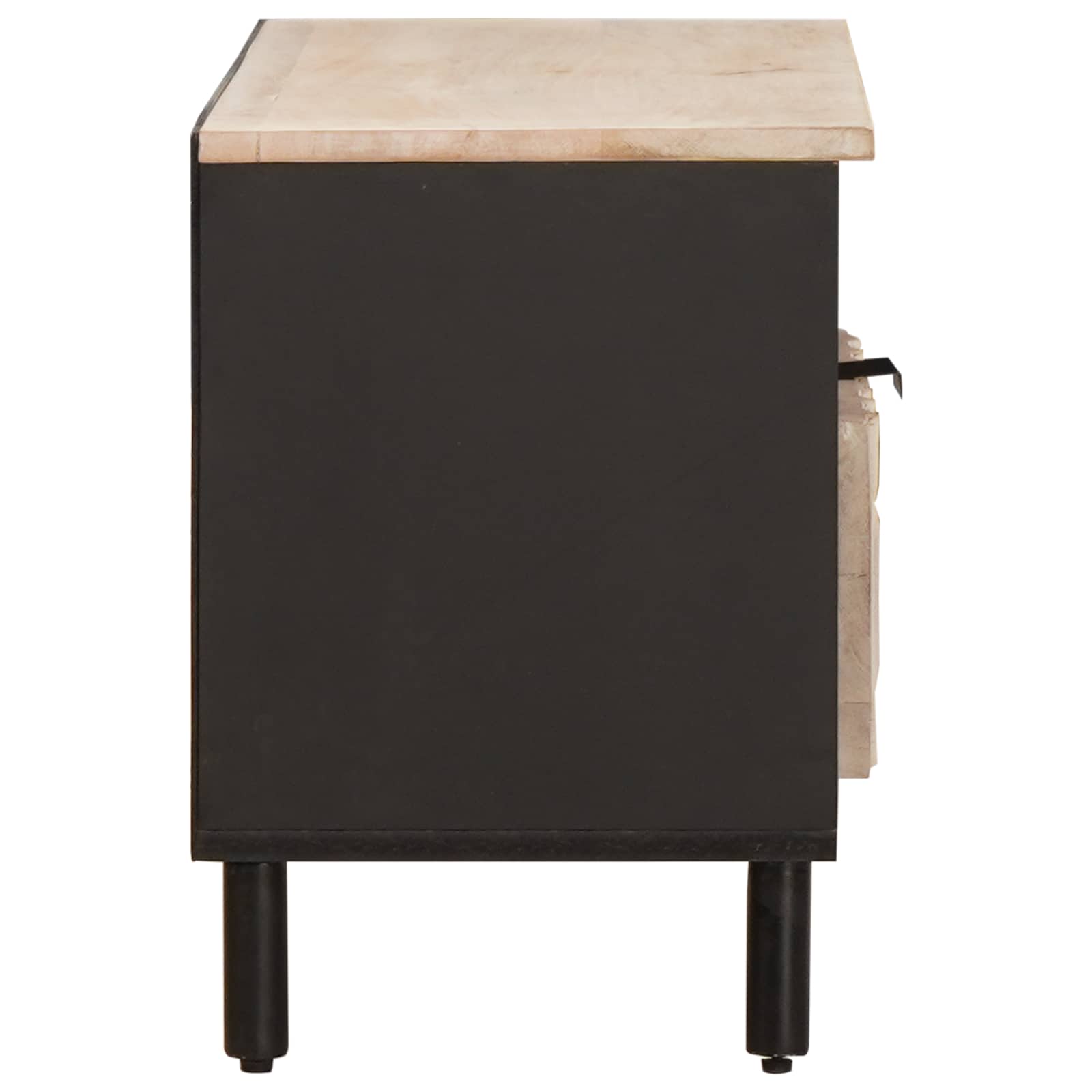 TV ormar Finš bijelog pranja 80 x 33 x 46 cm Čvrsto drvo manga