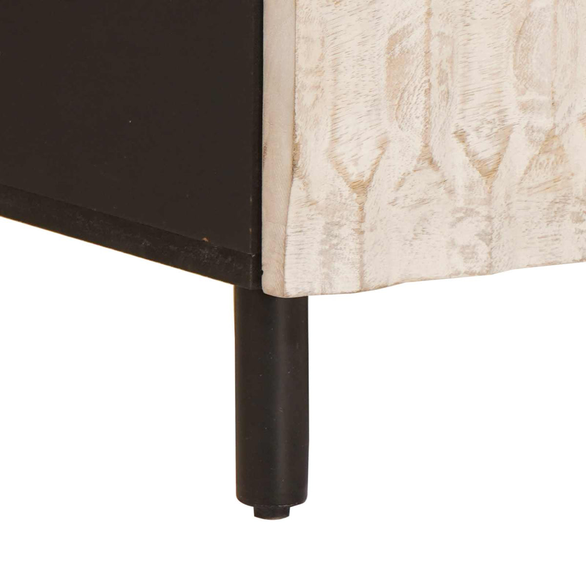 TV ormar Finš bijelog pranja 100 x 33 x 46 cm Čvrsto drvo manga