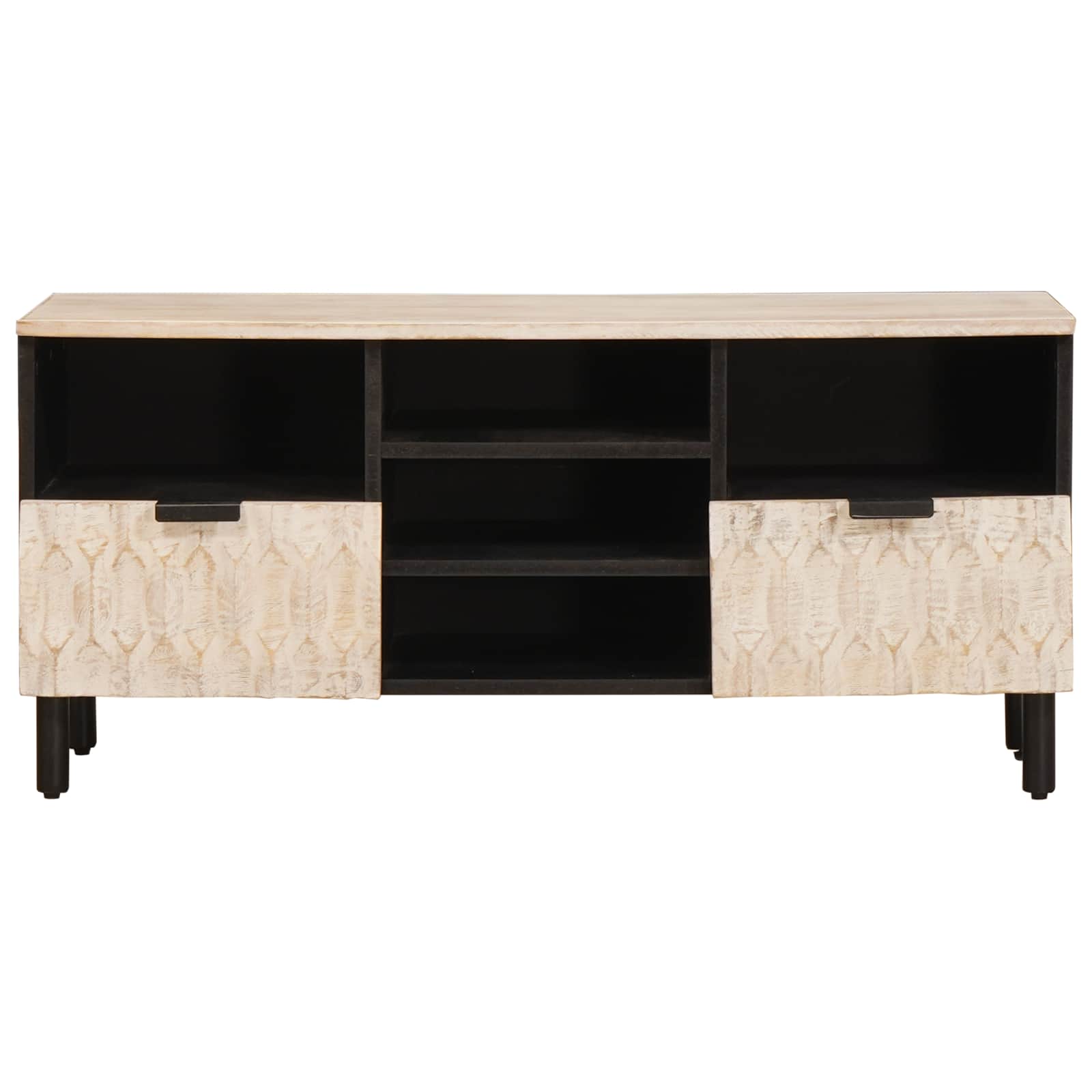 TV ormar Finš bijelog pranja 100 x 33 x 46 cm Čvrsto drvo manga