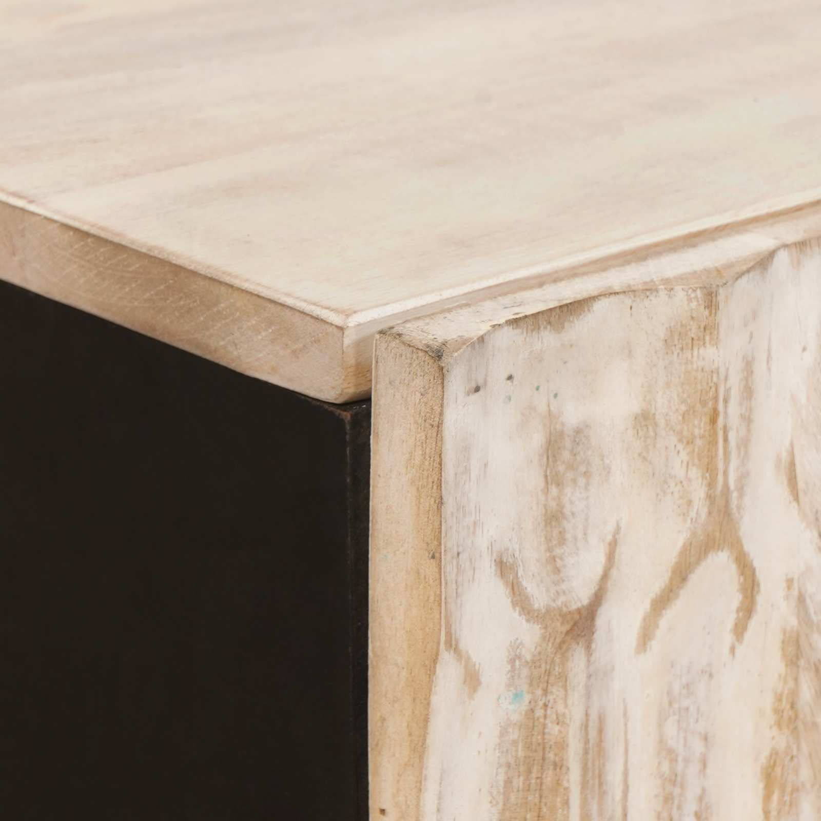 Highboard s ladicama Finš bijelog pranja 60 x 33 x 100 cm