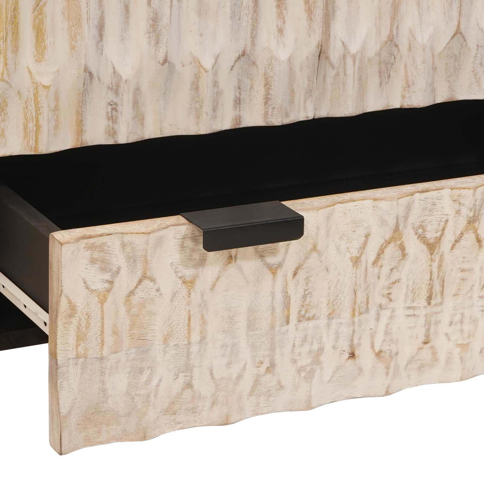 Highboard s ladicama Finš bijelog pranja 60 x 33 x 100 cm