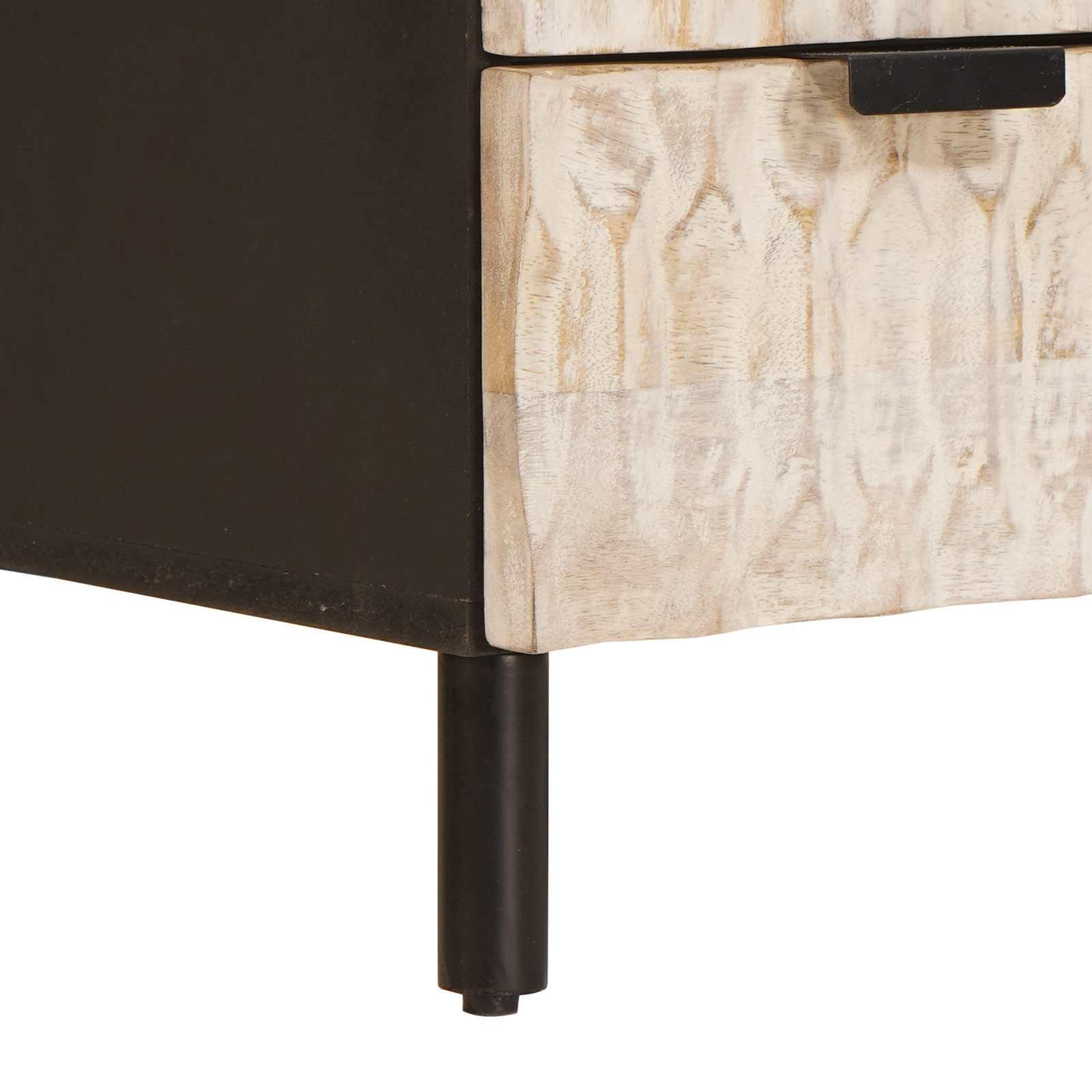 Highboard s ladicama Finš bijelog pranja 60 x 33 x 100 cm