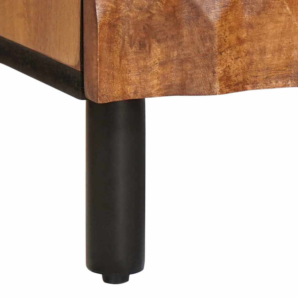 Noćni ormar 2 pcs Smeđa 40 x 33 x 46 cm Čvrsto drvo manga
