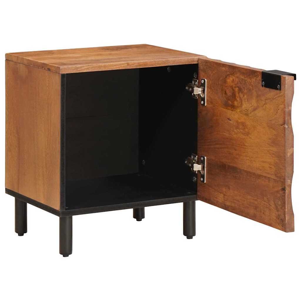 Noćni ormar 2 pcs Smeđa 40 x 33 x 46 cm Čvrsto drvo manga