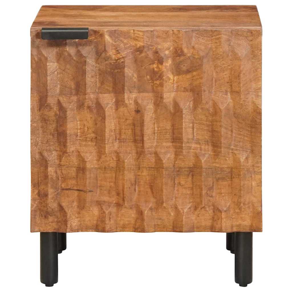 Noćni ormar 2 pcs Smeđa 40 x 33 x 46 cm Čvrsto drvo manga