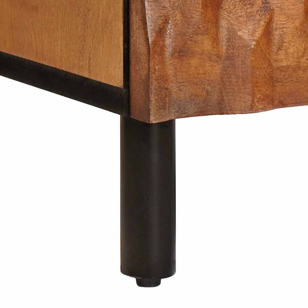 Noćni ormar 2 pcs Smeđa 40 x 33 x 46 cm Čvrsto drvo manga