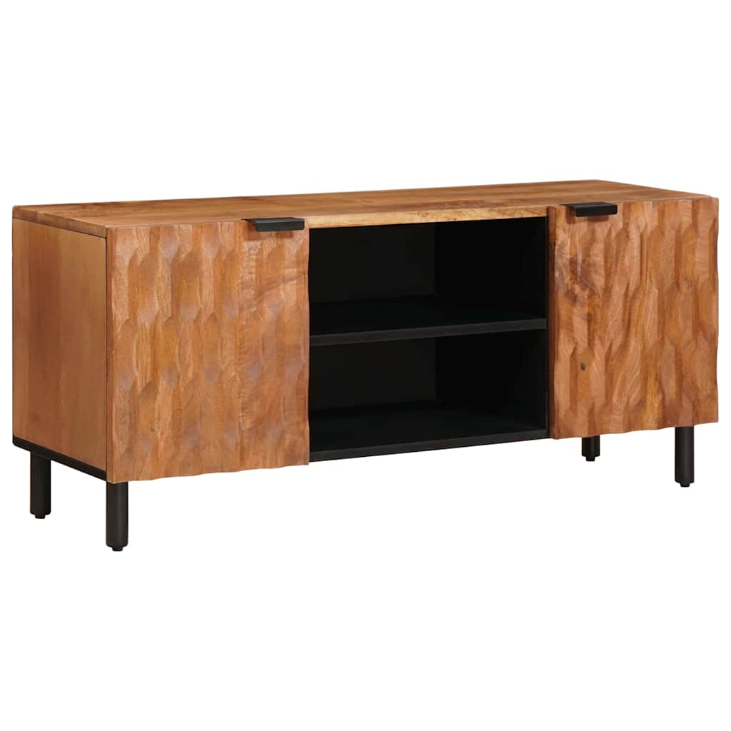TV ormar Finš acacije smeđa 105 x 33 x 46 cm Čvrsto drvo manga