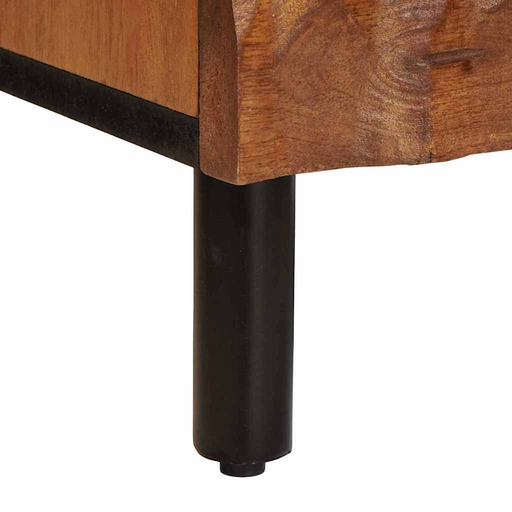 Noćni ormar 2 pcs Smeđa 40 x 33 x 46 cm Čvrsto drvo manga