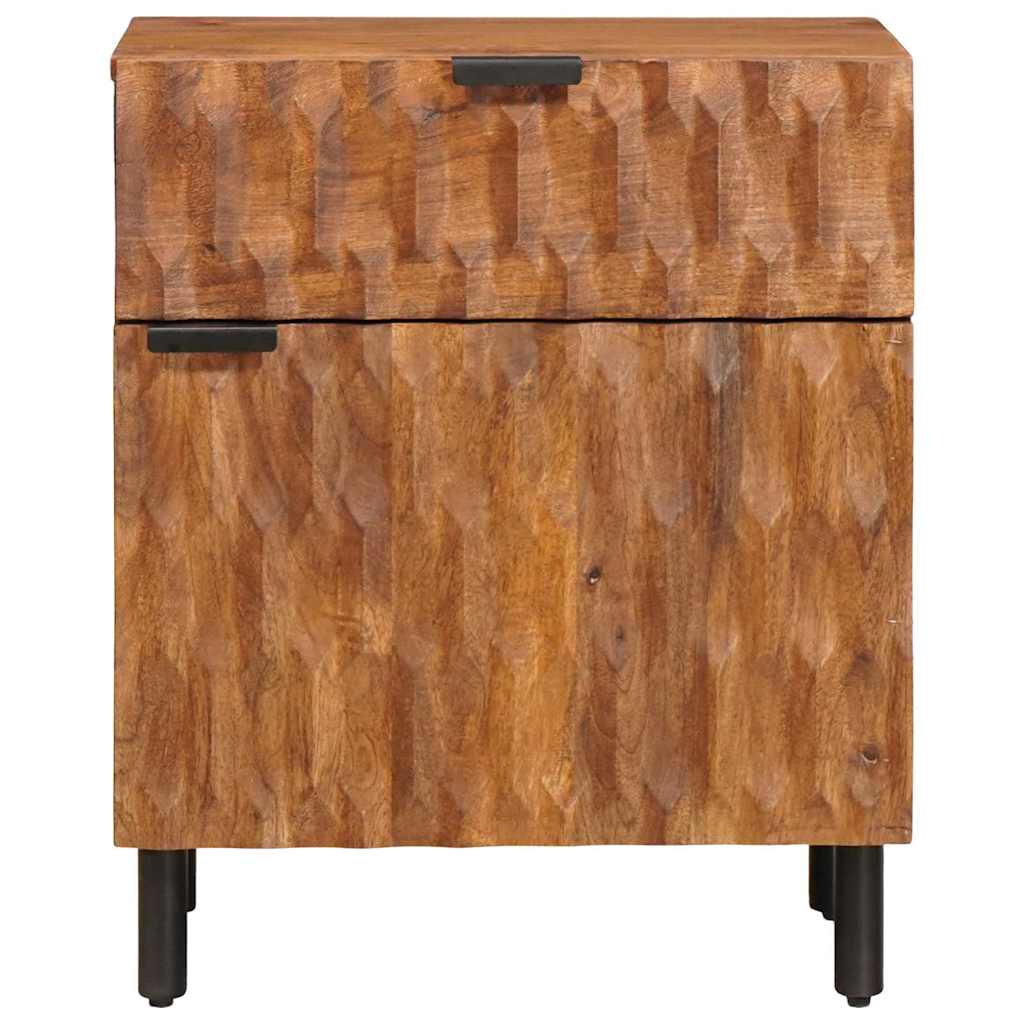 Noćni ormar s ladicama Smeđa 50 x 33 x 60 cm Čvrsto drvo manga