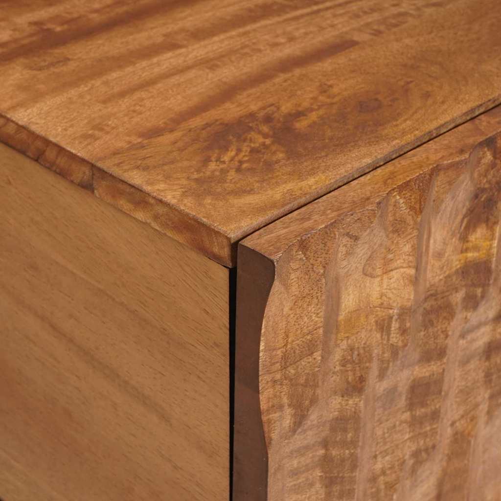 Kava Stol Bijelo 100 x 54 x 40 cm Čvrsto drvo manga
