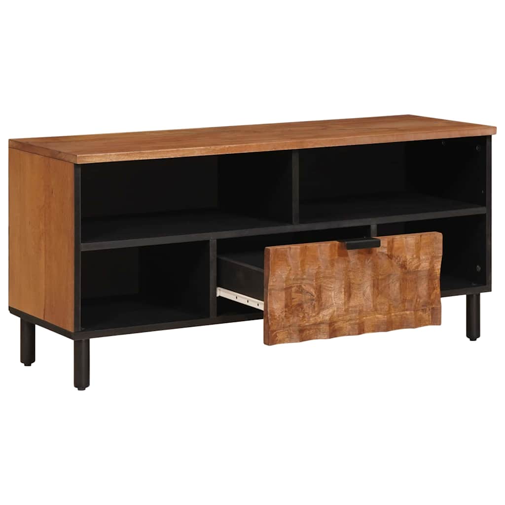 TV ormar Finš acacije smeđa 100 x 33 x 46 cm Čvrsto drvo manga