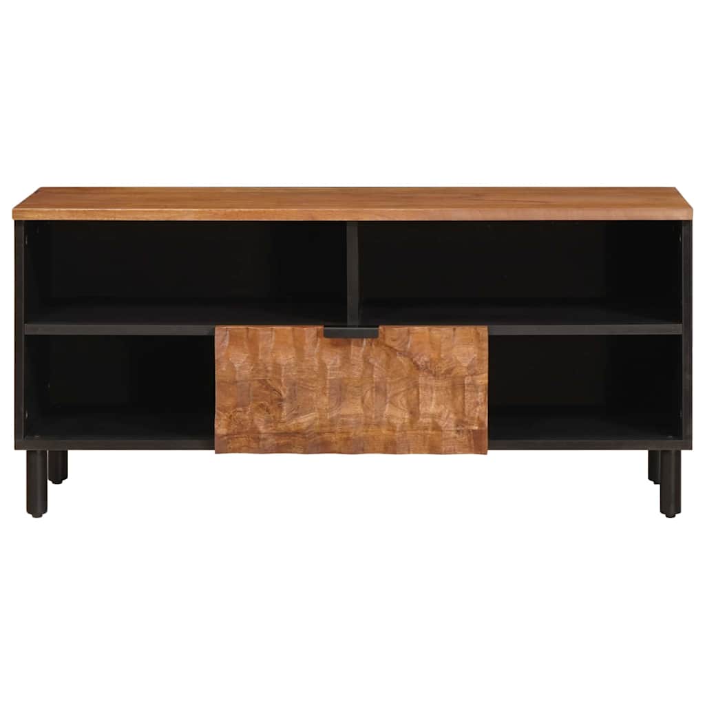 TV ormar Finš acacije smeđa 100 x 33 x 46 cm Čvrsto drvo manga