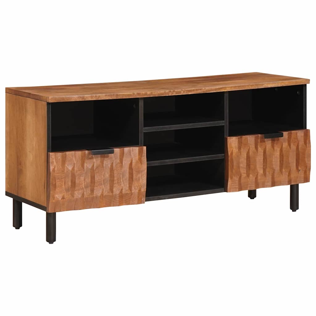 TV ormar Finš acacije smeđa 100 x 33 x 46 cm Čvrsto drvo manga