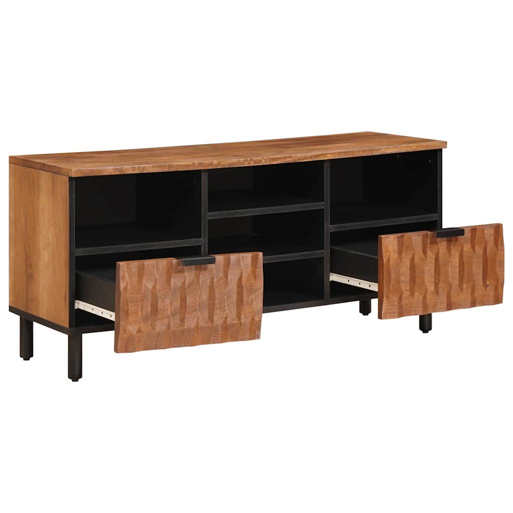 TV ormar Finš acacije smeđa 100 x 33 x 46 cm Čvrsto drvo manga
