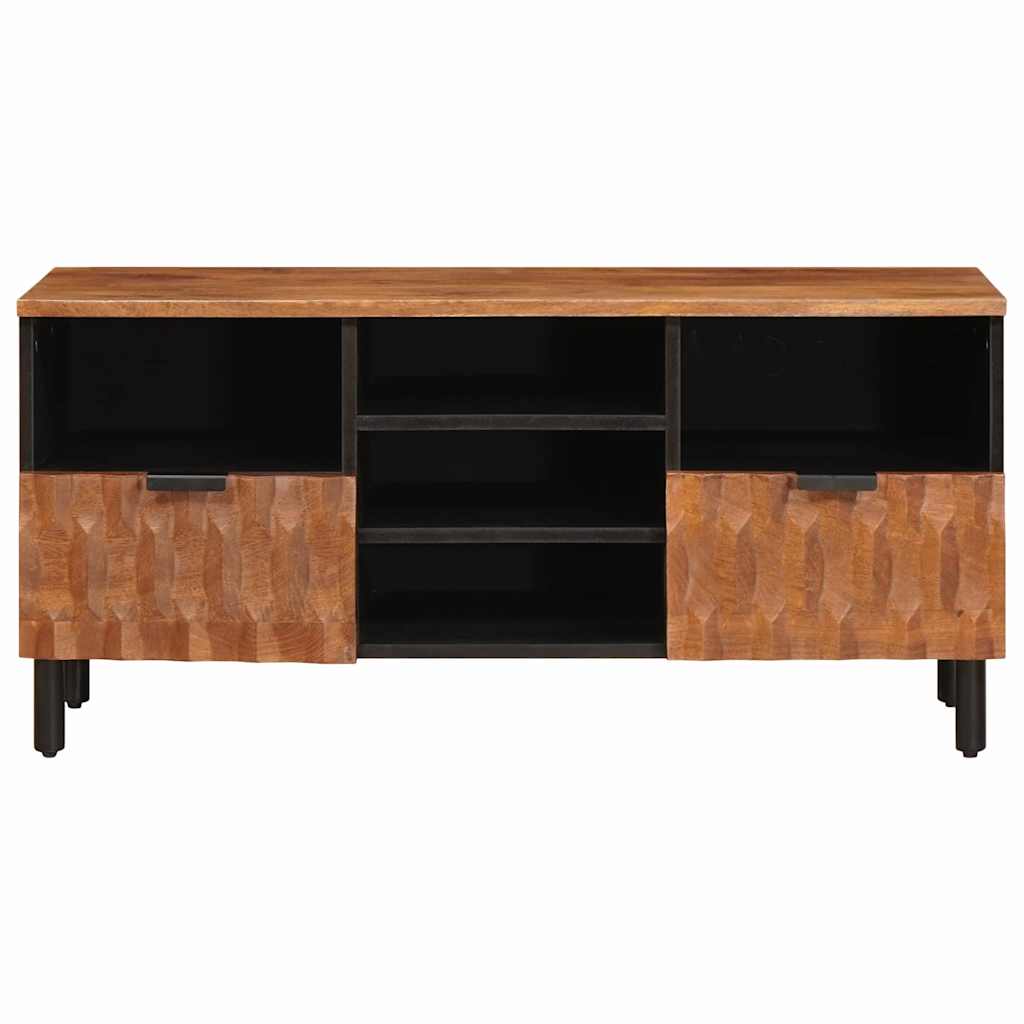 TV ormar Finš acacije smeđa 100 x 33 x 46 cm Čvrsto drvo manga