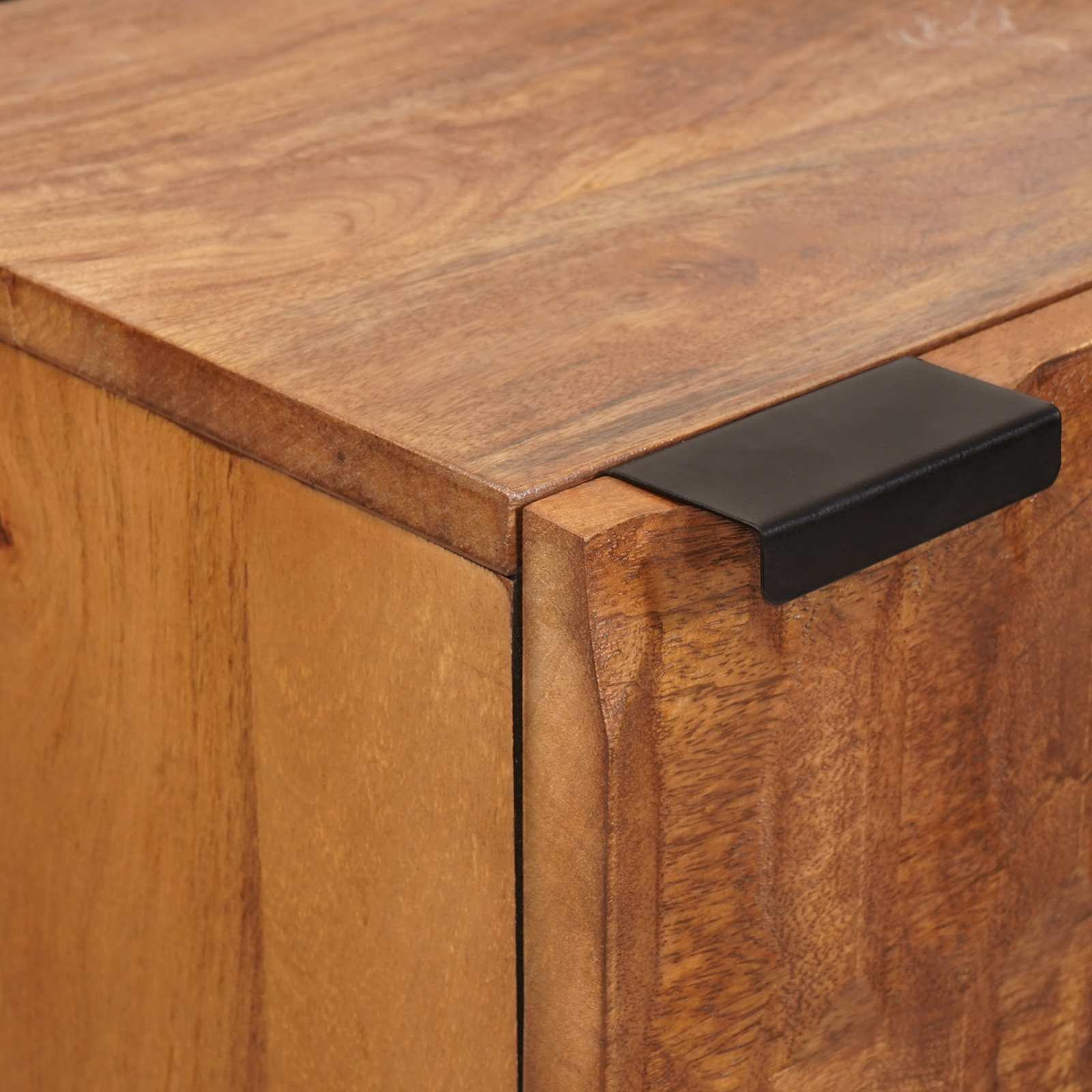 Highboard Finš acacije smeđa 40 x 33 x 110 cm Čvrsto drvo manga