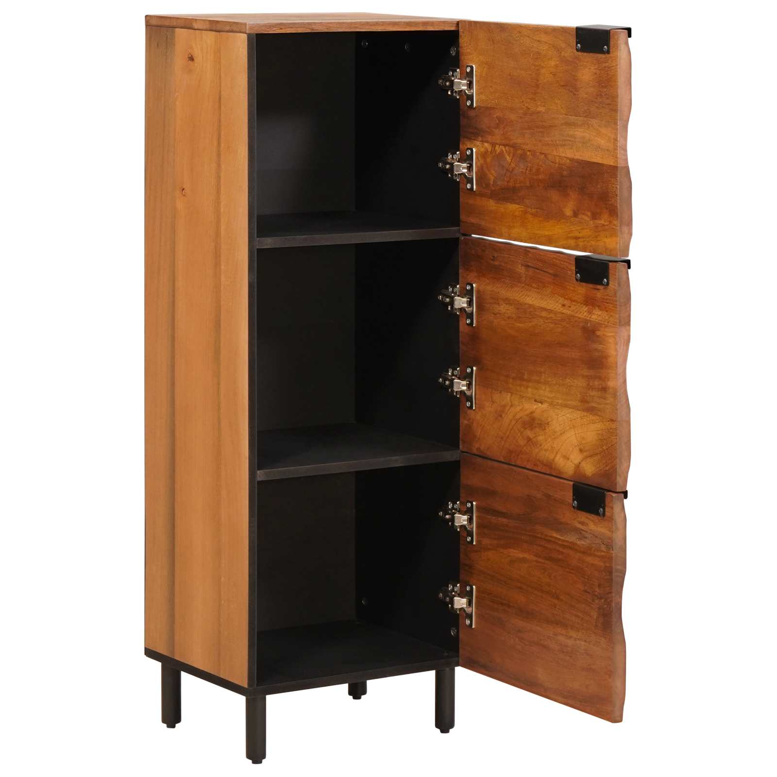 Highboard Finš acacije smeđa 40 x 33 x 110 cm Čvrsto drvo manga