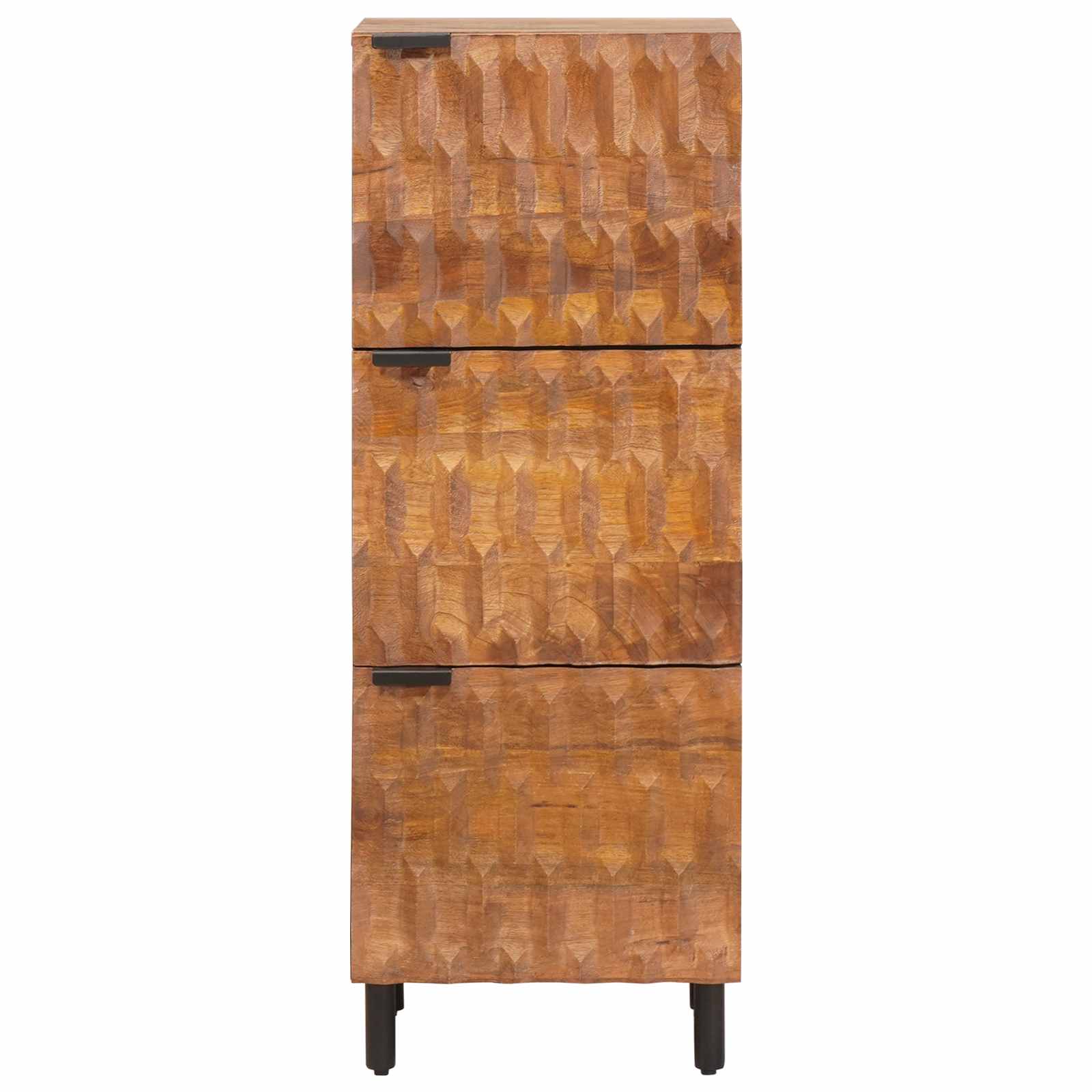 Highboard Finš acacije smeđa 40 x 33 x 110 cm Čvrsto drvo manga