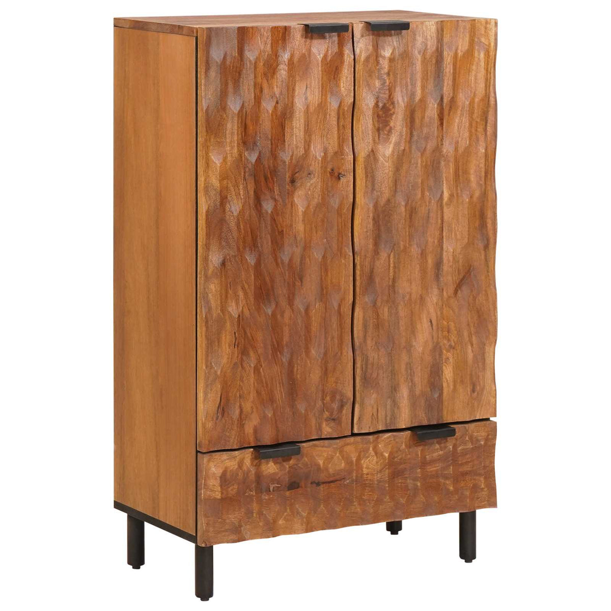 Highboard Finš acacije smeđa 60 x 33 x 100 cm Čvrsto drvo manga